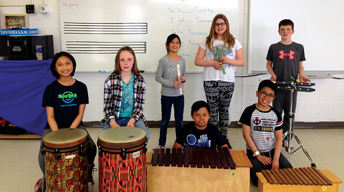 Orff Day participants in 2017.